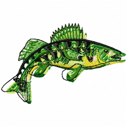 Fishes Embroidery Design 9 Fishes Embroidery Design 9